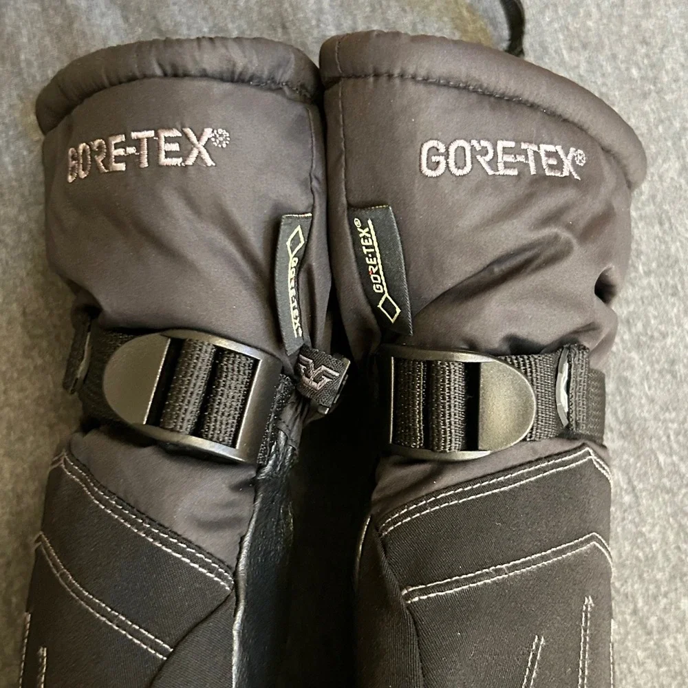 Gordini Women's S Gore-Tex Down II Ski Gloves Black Leather Gore Warm Winter